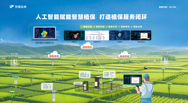 深化“AI+植?！比诤蠎?yīng)用，托普云農(nóng)打造數(shù)智植保全鏈路閉環(huán)